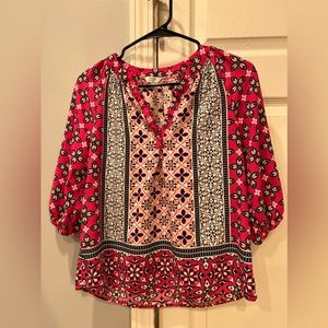 Crown & Ivy Peasant Blouse